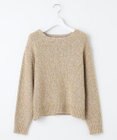 自由区 L 【洗える】ラメブークレ ニット