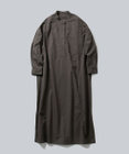 WHITE MAILS COTTON PAPER DUMP BAND COLLAR OVERSIZED シャツドレス
