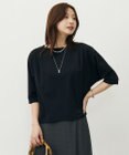 J.PRESS LADIES L 【洗える・抗菌防臭・接触冷感・吸水速乾】ドライポンチ ボートネック カットソー