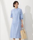 J.PRESS LADIES L 【WEB限定カラーあり・洗える・接触冷感・UVカット・イージーケア】 エステネージュストライプ ワンピース