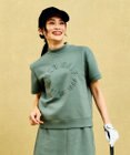 23区GOLF 【WOMEN】【吸水速乾/UVケア】長めの半袖丈でトレンドのモードスタイル！スウェットモックネック