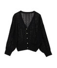 earth music&ecology キラキラボタンハートカーディガン