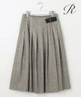23区 【R(アール)】ウールラメ タックラップスカート