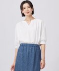 J.PRESS LADIES 【洗える】トリコットバイオ シャーリング カットソー