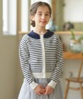 組曲 KIDS 【110-140㎝】リボンカラー カーディガン