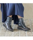 MODE ET JACOMO <carino>【レイン・スノー対応】ウエッジヒールショートブーツ
