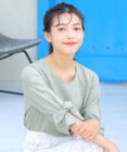 Tiaclasse ねじりリボン袖ブラウス