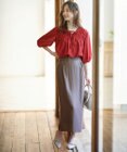 ANY SIS 【洗える】ソフトグリッターペンシル スカート