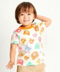 MIKI HOUSE HOT BISCUITS 【80-120cm】カラフルビーンズ 総柄半袖Tシャツ