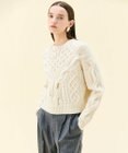 BEIGE， 【VERY掲載】RULE / ウールカシミヤアラン編みクロップドニット