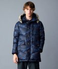 JOSEPH ABBOUD MOUNTAIN 【ECOファー/撥水/9ポケット】カモフラージュ ダウン コート