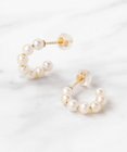 TOCCA 【WEB限定】FRILL PEARL PIERCED EARRINGS K10 淡水パール ピアス