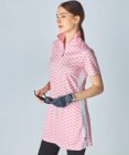 FILA GOLF／marie claire 【Marie claire sports】ロゴ柄ハーフジップチュニック