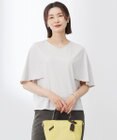 J.PRESS LADIES L 【洗える・接触冷感】プレーティングジャージー ケープ風 カットソー