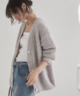 WEGO 【ANGIE VINTAGE】リボンヤーンVネックニットカーディガン