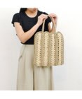 UNBILLION cachecache 切り替え松葉編みトートバッグ