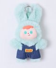 WEGO ぷっくりサロペうさちゃんぬいぐるみキーホルダー