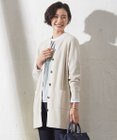 J.PRESS LADIES 【洗える】ORGANIC GASS COTTON キーネック カーディガン