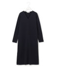 ICB 【洗える】 シンセティックフルニードル Vネックワンピース