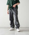 WEGO 【KIDS/150cm/160cm/ウエストゴム】デニムイージーカーゴパンツ（JUNIOR）