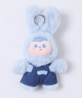 WEGO ぷっくりサロペうさちゃんぬいぐるみキーホルダー