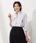 J.PRESS LADIES L 【WEB限定カラーあり・洗える・接触冷感・UVカット・イージーケア】 エステネージュストライプ ブラウス