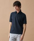 JOSEPH ABBOUD 【キングサイズ・フランス産リネン×日本の技術・清涼感】ノルマンディリネントップジャージ ジップ ポロシャツ