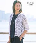 自由区 L 【WEB限定・1枚で華やぐ・旬スタイル】テクスチャーレーシージップ パーカー