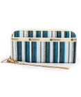 LeSportsac TECH WALLET WRISTLET/ティールグリーンストライプ