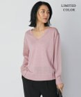 ICB 【WEB限定カラーあり・洗える】ペーパーブレンドシャインニット Vネックプルオーバー