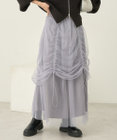 earth music&ecology ２ｗａｙドロストチュールスカート