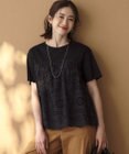 23区 S カットワークエンブロイダリー スカラップヘム トップス