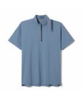 ZERO HALLIBURTON 【吸水速乾・UVケア】 ダブルリブ着心地ジッパーモックネックTシャツ ZHG-M5S7d 82955