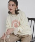 WEGO 【ANGIE VINTAGE】ピグメントカレッジロゴショートスウェット
