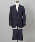GOTAIRIKU 【御幸毛織】Superio160 ウールモヘヤシルクカシミヤ　スーツ（ネイビーストライプ）