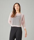Chacott Chacott BALANCE【ノーソーイングニット】7分袖メッシュニットTシャツ