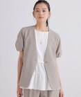 組曲 L 【WEB限定】エアフロードライクロス タックパフスリーブ ジャケット
