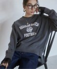 WEGO 【ANGIE VINTAGE】ピグメントカレッジロゴショートスウェット