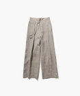 ATON LINEN TWILL | タックイージーパンツ