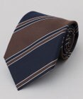 GOTAIRIKU 【日本製】西陣ネクタイ_ネイビー×ブラウン系