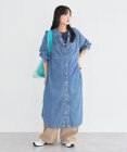 Green Parks シアーデニムシャツワンピース