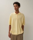 ATON COTTON WASHI KNIT | ハーフスリーブポロセーター - UNISEX