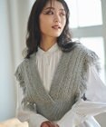 #Newans 【洗える】カシミヤブレンドバルキーデザインニットベスト