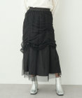 earth music&ecology ２ｗａｙドロストチュールスカート