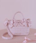Maison de FLEUR ピンクマニアボリュームリボン2WayトートSバッグ