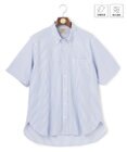 J.PRESS MEN 【KING SIZE】【吸水速乾 / 抗菌防臭 / 遮熱 / 防シワ】【J.PRESS OXFORD JERSEY】カノコインレイ半袖 シャツ / B.D.