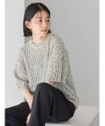 AMERICAN HOLIC カラーネップ透かし編みニットプルオーバー