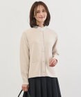 J.PRESS LADIES L ORGANIC GASS COTTON クルーネック カーディガン