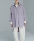 WHITE MAILS 【UNISEX】COTTON PAPER WASHED ポプリンロングシャツ