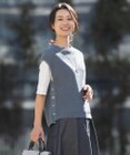 J.PRESS LADIES 【洗える】LINEN COTTON ニット ベスト